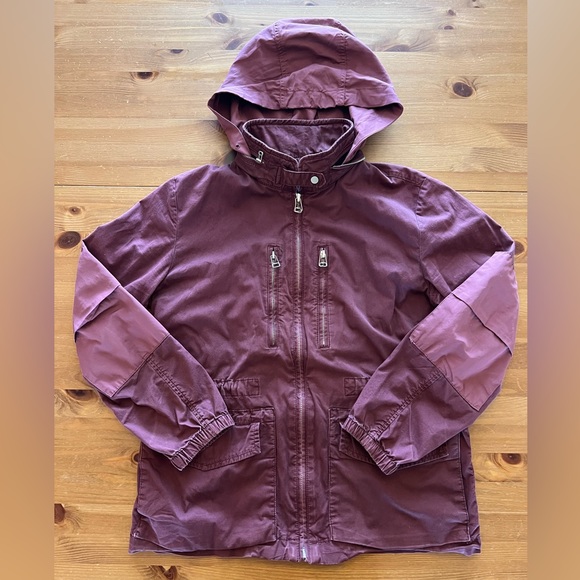 GAP Jackets & Blazers - Women’s GAP Utility Jacket Maroon Wine Large L Cotton